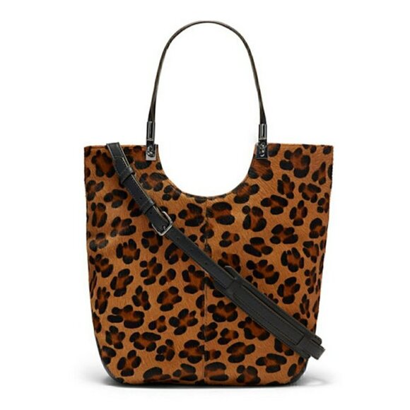 Elizabeth and James Animal Print Calf Hair Shoulder Bag - Picture 1 of 6